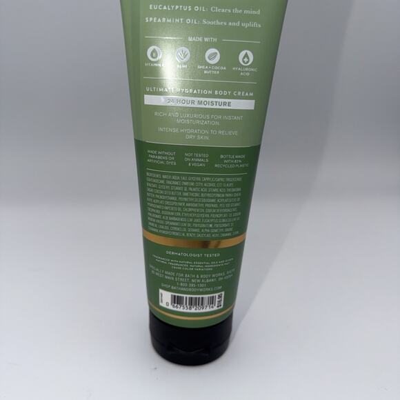 Bath & Body Works Eucalyptus Spearmint Stress Aromatherapy Body Cream 8 oz New - Picture 3 of 4